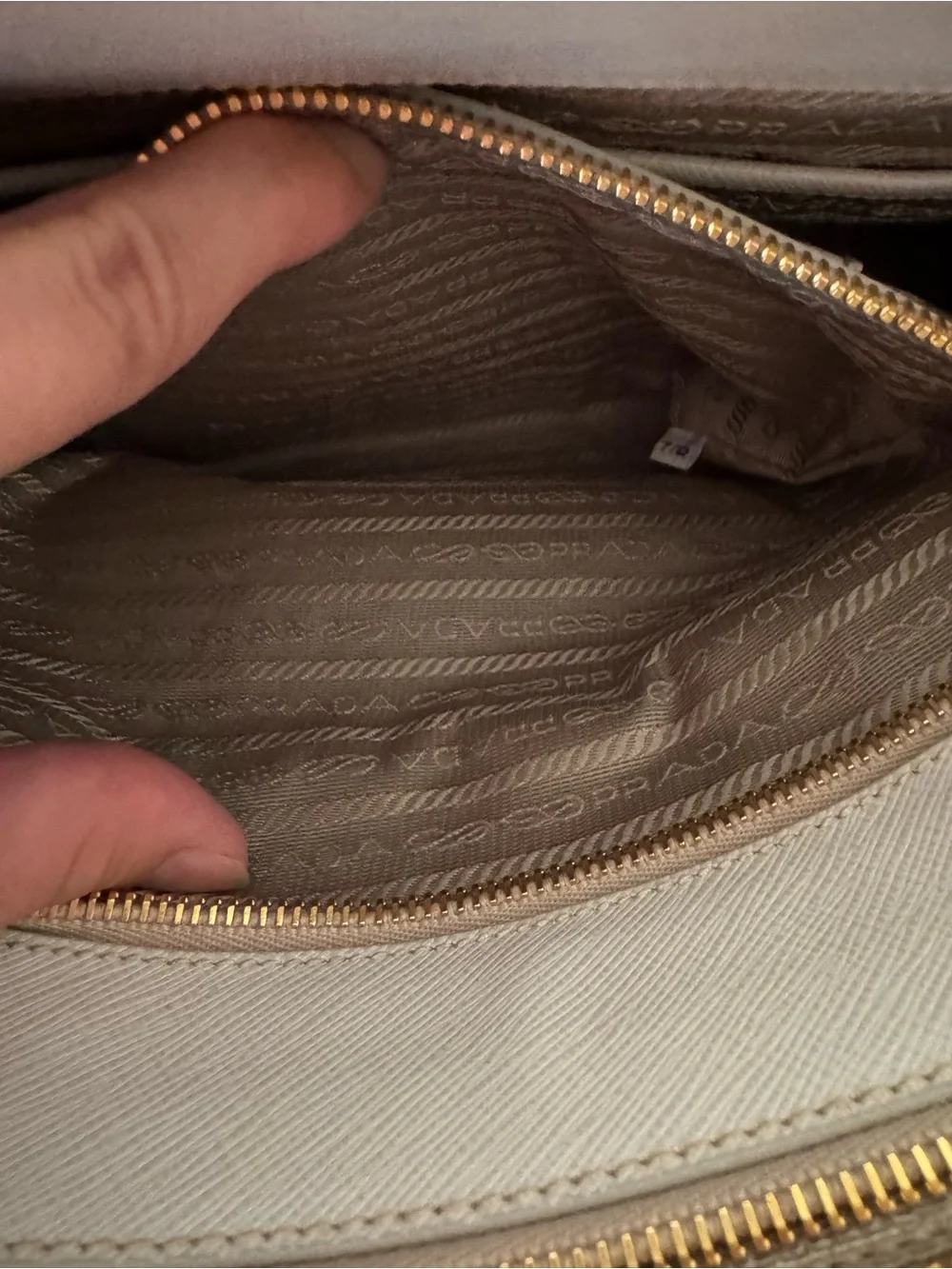 Prada one zippers